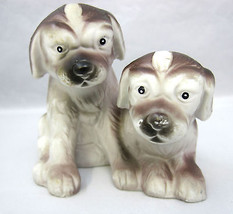 Mix Breed Dogs Vintage Figurines FEI Collector&#39;s Group Brown White - $19.99