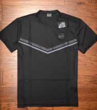 Emporio Armani EA7 $145 Men&#39;s Black Dynamic Athlete Jersey Tee T-Shirt 2XL - $64.14