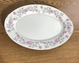 Harmony House China Laura Charcoal  14.25” Oval Vegetable Serving Platte... - $21.55