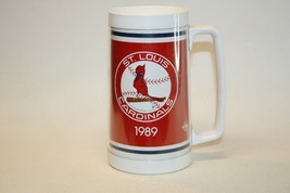 St Louis Cardinals &amp; Bud Light 1989 Thermo Mug Anheuser-Busch - £6.99 GBP