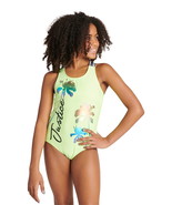 Justice Girls Straps Swimsuit One Piece, Multicolor Size XS (5/6) - $325.29 MXN