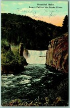 Lower Snake River Falls Twin Falls Idaho ID UNP DB Postcard F4 - $4.90