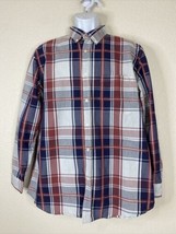 Sun River Men L Plaid Button Up Shirt Long Sleeve Pocket - £5.75 GBP