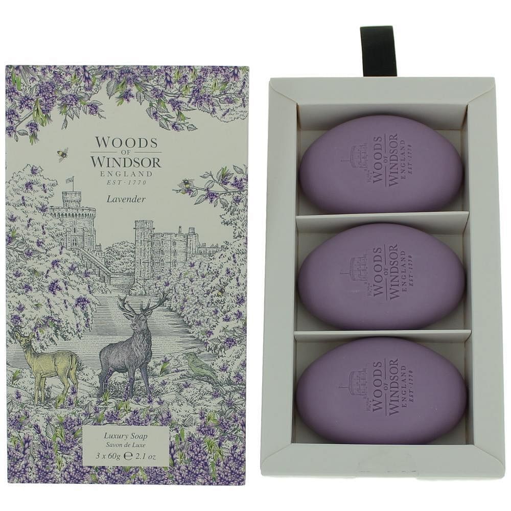 Woods of Windsor Lavender by Woods of Windsor, 3 X 2.1 oz Luxury Soap for Women - $27.91