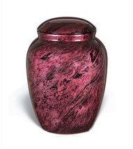 Large/Adult 210 Cubic Inch Fiber Glass Funeral Cremation Urn for Ashes - Pink - £135.46 GBP