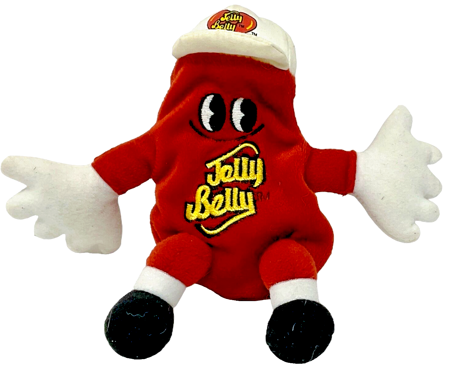 Vtg. 2000 Mr. Jelly Belly 7&quot; Raspberry Red Collectible Stuffed Plush Bea... - $9.99