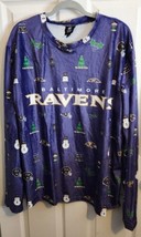 NFL Baltimore Ravens Shirt Sz XL Purple Holiday Football Long Sleeve Mens NWT  - £16.04 GBP