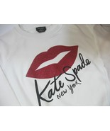 NEW No Tags - KATE SPADE Valentine&#39;s Day Lipstick Kiss Sweatshirt SIZE M... - $87.98 CAD