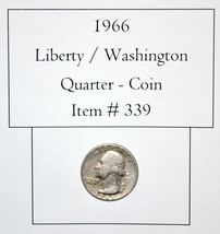 1966 Liberty / Washington Quarter, #339, Washington Quarter, vintage coi... - $10.70