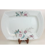 Antique White Ironstone Burgess Burslem Campion Platter Rd No 54421 Pink... - $2,244.67 MXN