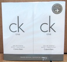 New in Box CK ONE by Calvin Klein EDT 3.3 / 3.4 oz Travel Edition Duo Pack  - £23.35 GBP
