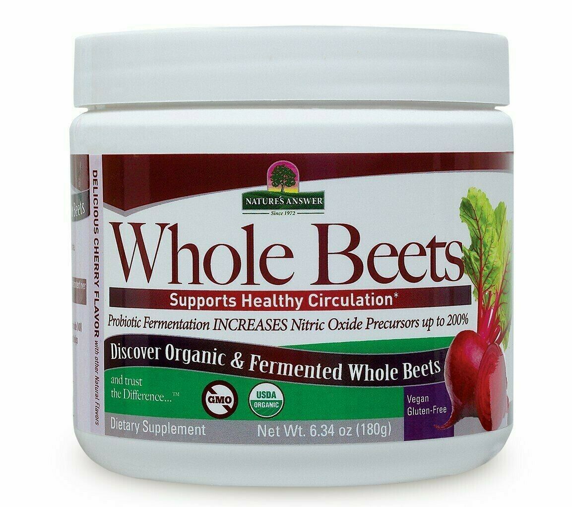 Nature's Answer Powdered Whole Beet Root Organic & Fermented Super Great Taste - $31.32