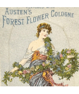 1878 Victorian Trade Card Austen&#39;s Forest Flower Perfume Skowhegan Maine... - $176.49