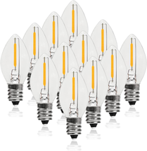 C7 LED Night Light Bulbs, 0.6Watt Equivalent to 7W, E12 Candelabra Small Base, E - £14.11 GBP