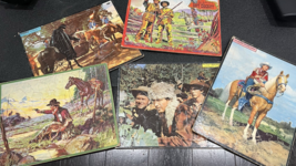 Lot of 5 Vintage 1950s Tray Disney Board Puzzles Davy Crockett Zorro Roy... - $553.92 MXN