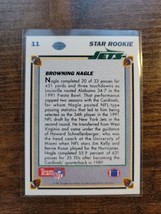 1991 Upper Deck #11 Browning Nagle - Rookie - New York Jets - NFL - Fresh Pull - £1.74 GBP