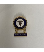 Vintage Hospital Volunteer Service 600 Hours Service Award Lapel Pin - $13.56 CAD