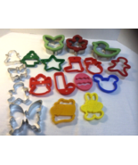 Cookie Cutters Christmas, Animals, Etc. Plastics and Tin 18 Piece Mixed ... - £9.58 GBP