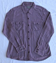 Eddie Bauer Teen Girls Cotton Flannel Shirt Size Large - £11.72 GBP