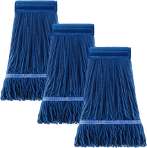 3 Pack,String Cotton Mop Heads, Rope Mop Heads, Heavy Duty Commercial Mo... - £18.87 GBP