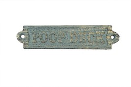 Antique Seaworn Bronze Cast Iron Poop Deck Sign 6&quot;&quot; - $10.99