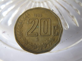 (FC-301) 1996 Mexico: 20 Centavos - Partial Double Rim error - £7.86 GBP