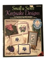 Small &amp; Sweet Keepsake and Designs 21 Counted Cross Stitch Designs by Plaid - $7.95