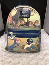 Loungefly Disney Snow White Scenes Mini Backpack Seven Dwarfs Bag - £58.91 GBP