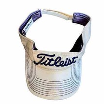 Titleist Golf Visor cream and navy blue adjustable size - $19.41