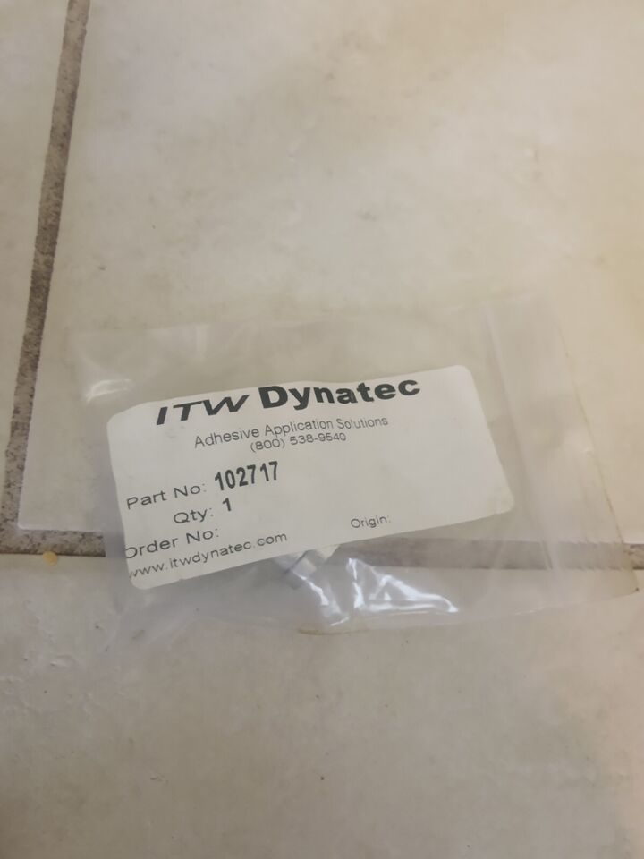 NEW ITW Dynatec Adhesive Hot Glue Melt nozzle tip Flow Valve # 102717 2513 - $60.49