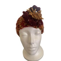 Handmade Gold and burgundy hand crocheted headband - New - £12.11 GBP