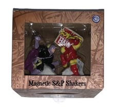 Marvel Comics Iron Man Whiplash Salt Pepper Shaker Set Ceramic Magnetic Figurine - £9.97 GBP