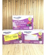 Equate Sore Throat &amp; Cough Lozenges Extra Strength 7.5mg 18 Lozenges 3 B... - $10.18