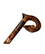 Beautiful wooden walking stick, Cane with carved fox head, Sturdy cane o... - £70.52 GBP