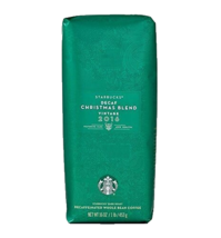 STARBUCKS DECAF CHRISTMAS BLEND Vintage 2O16 Whole Bean - £9.09 GBP