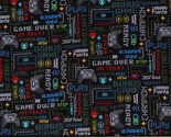 Cotton Video Games Gaming Zone Children&#39;s Kids Fabric Print by the Yard ... - $12.95