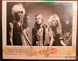 GUNS N ROSES: (RARE VINTAGE ORIGINAL ROCK &amp; ROLL RECORD PROMO PHOTO) 70.... - $98.99