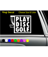 PLAY DISC GOLF with Basket Decal Laptop Car Window Sticker CHOOSE SIZE C... - €2,76 EUR+