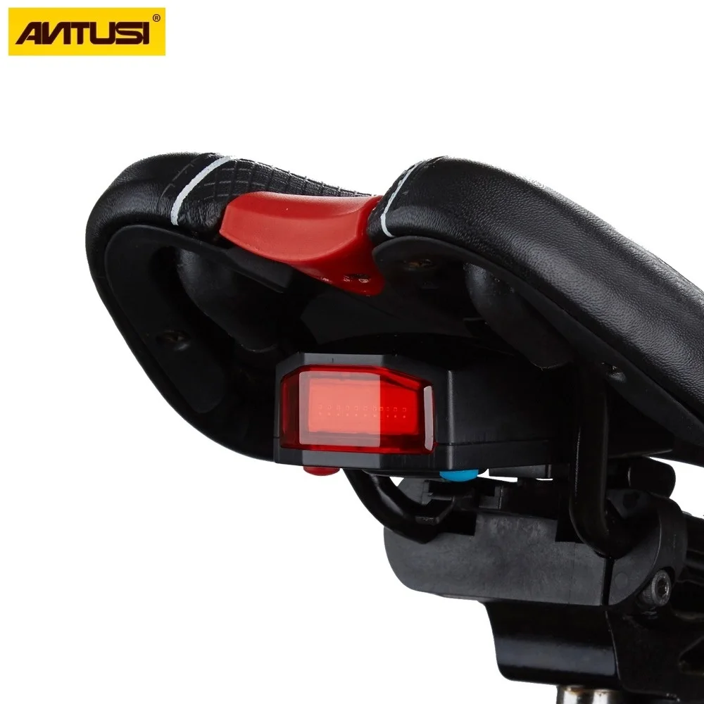ANTUSI A6 Bicycle 4 in 1 Wireless Rear Light Cycling Remote Control Alar... - £31.70 GBP