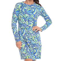 NWT Ladies IBKUL JACKIE Navy Green Long Sleeve Crew Golf Dress - S M L &amp;... - £58.66 GBP