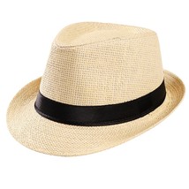 Man Women Summer Hat Trilby Gangster Cap Beach Summer Straw Hats  hat s Hat Soli - £151.84 GBP