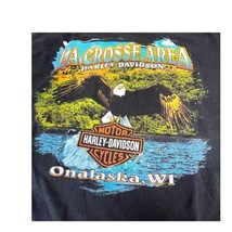Harley Davidson La Cross Area Onalaska, WI Vintage Tee Short 4XL Eagle W... - $42.06