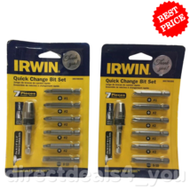 Irwin 3057003DS 7 Piece Quick Change Bit Set Pack of 2 - £12.41 GBP