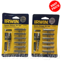 Irwin 3057003DS 7 Piece Quick Change Bit Set Pack of 2 - £12.60 GBP