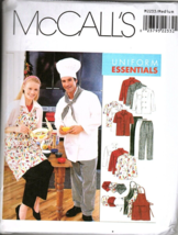 McCalls M2233 Adult Medium Kitchen Chef Uniform Essentials Sewing Pattern New - £7.54 GBP