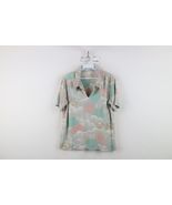 Vintage 70s Streetwear Womens 40 / 42 Flower Clouds Knit Collared Polo S... - $1,084.38 MXN