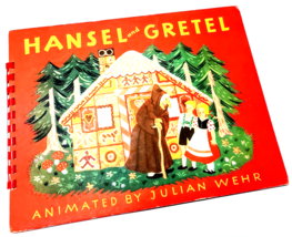 Vintage 1944 Hansel and Gretel Animated By Julian Wehr Hardcover Children&#39;s Book - £78.62 GBP