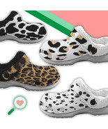 Sherpa Fleece Fur Lined Animal Print Premium Crocs Alternatives - $29.99 - $39.99
