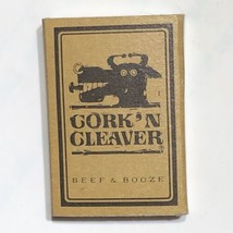 Cork ‘n Cleaver Beef &amp; Booze Fort Wayne Indiana Match Book Matchbox - £3.92 GBP