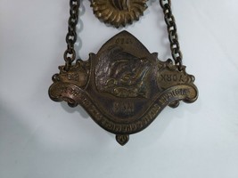 Vintage 1780 Fireman Badge Vigilant Steam &amp; Chemical Fire Engine Co York... - $979.11